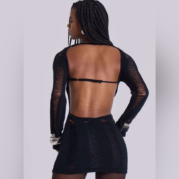 Vintage Y2K Shredded Mini Dress Jaded London Whimsigoth Witchy Fairyt | Size L - Picture 2 of 8